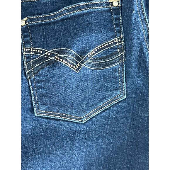 White House Black Market Dark Blue Straight Leg Jeans - Picture 8 of 13